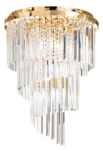 Ideal Lux Ideal Lux - Kristály csillár CARLTON 12xE14/40W/230V átm. 50 cm arany ID213507