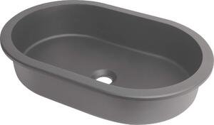 Deante Silia, gránit mosogató a tányérra/ alá beépíthető 588x390x145 mm, antracit metál, DEA-CQS_TU6U