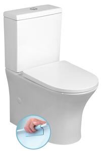 Bruckner Bruckner, DARIO RIMLESS WC kombi csésze tartállyal, alsó/hátsó hulladék, fehér, 201.437.4