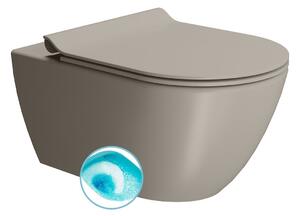 GSI GSI, PURA falra szerelhető WC csésze, Swirlflush, 36x55cm, tortora dual-mat, 881505