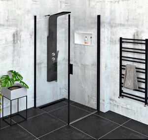 Polysan Polysan, Zoom Line fekete téglalap alakú zuhanyparaván 800x900mm L / R változat, ZL1280BZL3290B