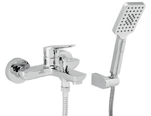 Novaservis Metalia 54, kád csaptelep pontos zuhanykészlettel 150 mm, króm, 54020-0