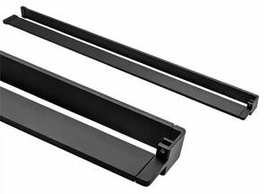 Mereo Mereo, Polc WI-hez, hossz 120 cm, fekete ALU, MER-CK10620PB