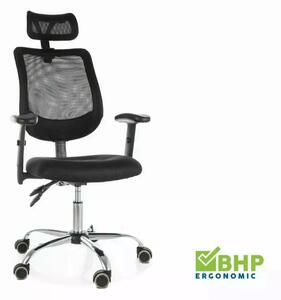 Q-118R Ergonomikus Hálós Forgószék Fekete/Ezüst Multiblock