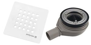 Polysan Polysan, TRENECA kádszifon, nyílás 90mm, DN40, fehér matt, 84999.10