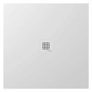 Polysan Öntött márványból készült Polysan, TRENECA zuhanytálca 90x90cm méretállítási lehetőséggel, fehér matt, 84300.11