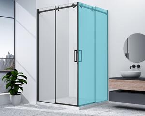 Gelco Gelco, DRAGON BLACK zuhanyajtó sarokbejárat 800 mm, átlátszó üveg, GD4280B