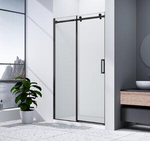 Gelco Gelco, DRAGON BLACK zuhanyajtó 1600mm, átlátszó üveg, GD4616B