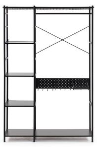 Storn fekete fém ruhásszekrény, 120x182 cm - Kave Home