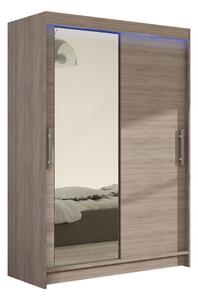 Gardróbszekrény Closico Pacron VI, Laminált forgácslap, 200x120x58cm, Triufel tölgy