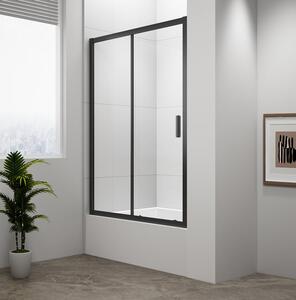 Polysan Polysan, MÉLYFEKETE zuhanyajtó 1100x1650mm, átlátszó üveg, MD1116B