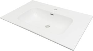 Deante Tubo, beépített kerámia mosogató 803x460x175 cm, fehér fényes, DEA-CTU_6U8W