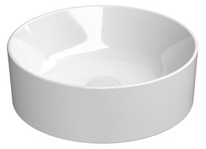 GSI GSI, KUBE X kerámia munkalap mosogató, átmérő 40cm, fehér ExtraGlaze, 942611
