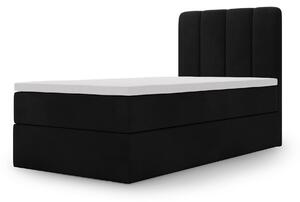 MAGIC MINI kárpitozott boxspring ágy 90x200 - fekete