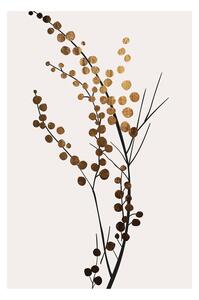 Művészeti nyomat Kubistika - Golden branch, (40 x 60 cm)