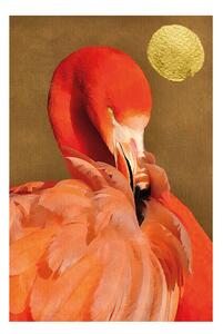 Művészeti nyomat Kubistika - Flamingo, (40 x 60 cm)
