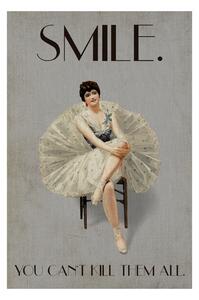 Plakát Kubistika - Keep smiling, (40 x 60 cm)