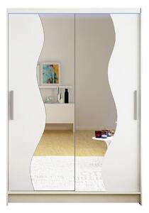 Gardróbszekrény Closico Pacron S, Laminált forgácslap, 200x120x58cm, Fehér