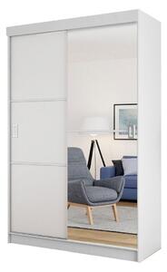 Gardróbszekrény Dover 111, Laminált forgácslap, 205x138x60cm, Fehér