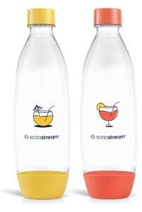 SodaStream Tartozékok - Palack 1 l, 2 db, sárga/narancs 42007066