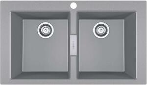 Franke Sirius 2.0 - Tektonit mosogató S2D 620-86, 860x500 mm, szürke 143.0650.970