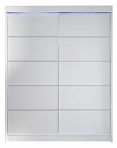 Gardróbszekrény Closico Vastor IV, Laminált forgácslap, 200x150x58cm, Fehér
