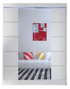 Gardróbszekrény Closico Vastor V, Laminált forgácslap, 200x150x58cm, Fehér