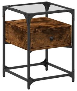 VidaXL Éjjeliszekrény Szett - Füstös Tölgy Fa - 2 db - 40x40x55 cm