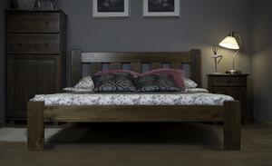 BRITA ágy 120x200cm tömör fenyőből Tölgy