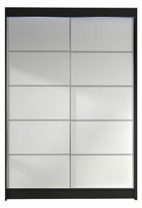 Gardróbszekrény Closico Salvor IV, Laminált forgácslap, 200x120x58cm, Fekete, Fehér