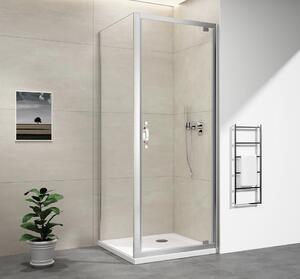 Gelco Gelco, SIGMA SIMPLY négyszögletes zuhanyparaván forgóajtó 900x700mm L / R változat, átlátszó üveg, GS1296GS3170