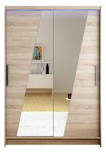 Gardróbszekrény Closico Pacron VIII, Laminált forgácslap, 200x120x58cm, Triufel tölgy