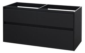 Mereo Mereo, Opto, fürdőszoba szekrény 121 cm, fehér, tölgy, fehér/tölgy, fekete, MER-CN943S
