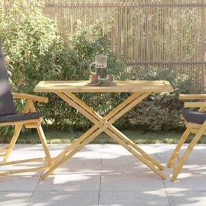 VidaXL összecsukható bambusz kerti asztal 110x55x75 cm