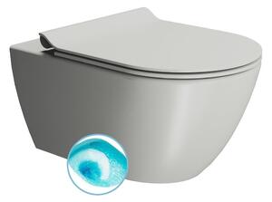 GSI GSI, PURA falra szerelhető WC csésze, Swirlflush, 36x55cm, Cenere dual-mat, 881517