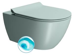 GSI GSI, PURA falra szerelhető WC csésze, Swirlflush, 36x55cm, ghiaccio dual-mat, 881515