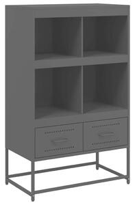 VidaXL Fém Polcrendszer - Fekete - 68,5x39x111,5 cm