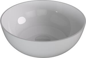 Polysan Polysan, BANERA ROUND asztali mosdó, öntött márvány, Ø 39 cm, fehér, 14337