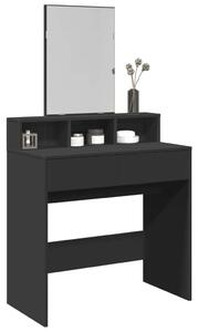 VidaXL Sminkasztal - Fekete - 80x41x144,5 cm