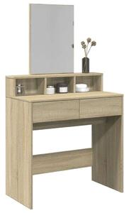 VidaXL sonoma tölgy színű fésülködőasztal tükörrel 80 x 41 x 144,5 cm