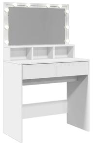 VidaXL fehér fésülködőasztal LED-del 80 x 41 x 134,5 cm
