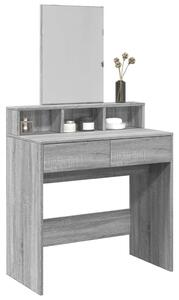 VidaXL Sminkasztal Tükörrel - Szürke Sonoma - 80x41x144,5cm