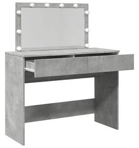 VidaXL Sminkasztal LED-del - Beton Szürke - 100x40x120cm