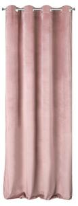Aleksja bársony sötétítő függöny Púder rózsaszín 140x270 cm