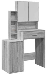 VidaXL Sminkasztal - Szürke Sonoma - 80x35x132cm