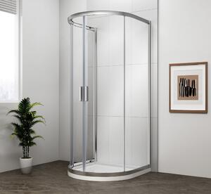 Polysan Polysan, EASY félkör alakú zuhanyfal, 900x900 mm, átlátszó üveg, EL4615
