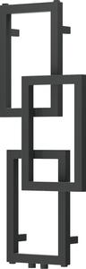 Mexen Grid, dekoratív fürdőszobai radiátor 870 x 360 mm, 209 W, grafit, W215-0870-360-00-66