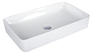EROS SLIM 2 - PULTRA ültethető - Top Counter - porcelán mosdó - 61 x 35 x 11 cm