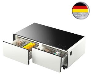 Caso Germany Lounge 3 az 1-ben hűtött asztal, Sound & Cool, beépített hűtővel és hangszórókkal, űrtartalom 135 l, 2 hőmérsékleti zóna 3-12C, bor tárolására, hűtők, ételek, környezeti világít