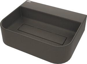 Deante Arnika, gránit asztali mosdó 505x405x135 mm, antracit, DEA-CQA_TU5S